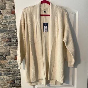Universal Thread Cream Cardigan Sweater Open Front